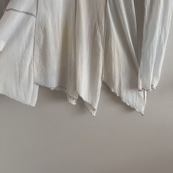 Y2K PETE Mesh Patchwork Tunic Top S Asymmetrical Sheer Fairy Grunge indie - Picture 8 of 13